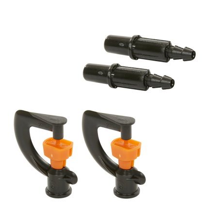 SummerRain microsproeier set, 2 microsproeiers en 2 slangtule's 