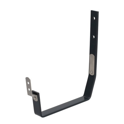 Rawinso gootbeugel voor bakgoot, verzinkt, gecoat, antraciet, nr. 2, dikte 5 mm, 120 mm 