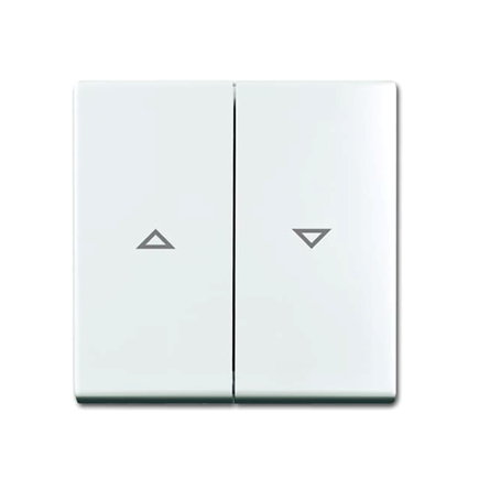 ABB Busch-Jaeger schakelwip, Balance SI, dubbel, met pijlsymbolen, alpin wit 