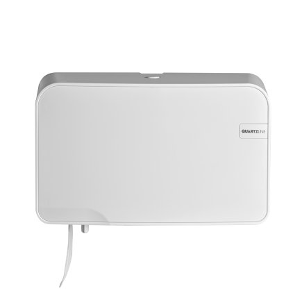 Quartzline Duo toiletroldispenser, Euro White Quartz 
