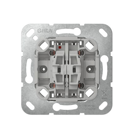 Gira jaloeziedrukcontact,wip, inbouw, 230 V, 10 A, zonder bevestigingsklauwen 