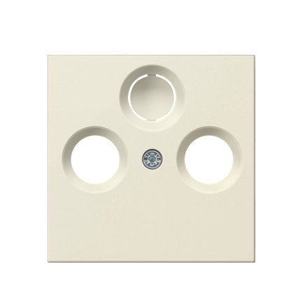 Gira afdekplaat, voor coax antennecontactdoos, system 55, crème 