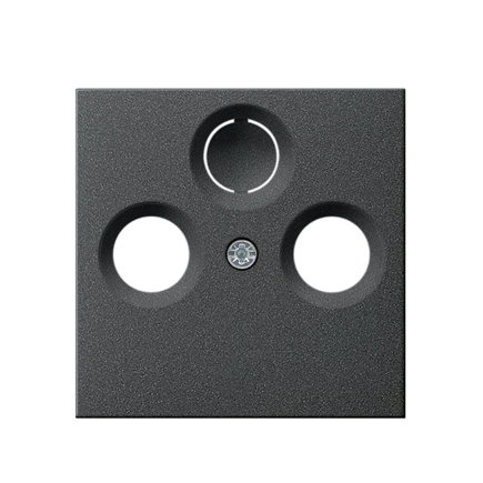 Gira afdekplaat, voor coax antennecontactdoos, system 55, antraciet 