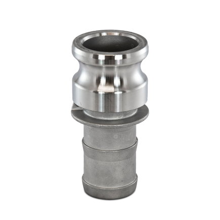 Camlock snelkoppeling, type E, rvs 316, M-deel x slangtule, DN 15 x 13 mm 