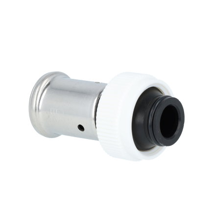 Henco Vision schroefkoppeling, pvdf, rvs, binnendraad x pers, euroconus, type 19PK, epdm, 20mm x&frac34;" 