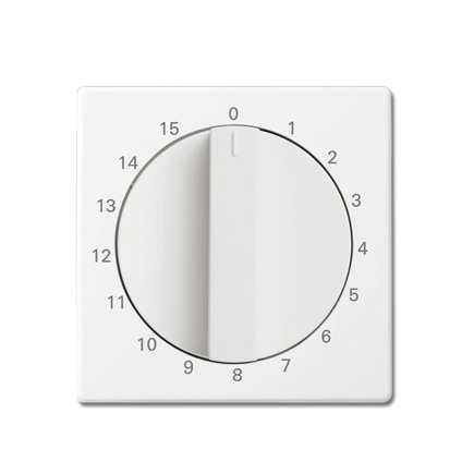 ABB Busch-Jaeger centraalplaat, Future linear, voor tijdschakelaar, 15 minuten, studio wit 