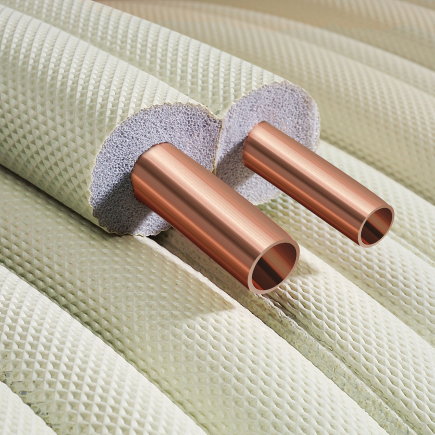 Halcor koelleiding, ge&iuml;soleerd, 9 mm, dubbel, koper, &frac14;" x 0,8 mm - &frac12;" x 0,8 mm, l = 20 m 