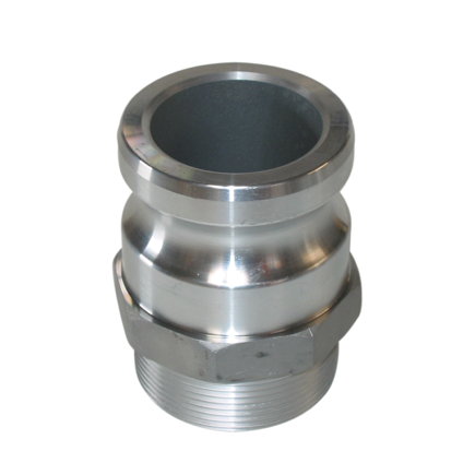 Camlock Schnellkupplung, M-Teil x Außengewinde, Aluminium, Typ F, ND 65 mm, d = 2½" 