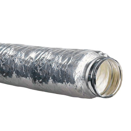 Duco geluiddemper, type DucoFlex Silencer, mof x spie, d = 125 mm, l = 1 m 