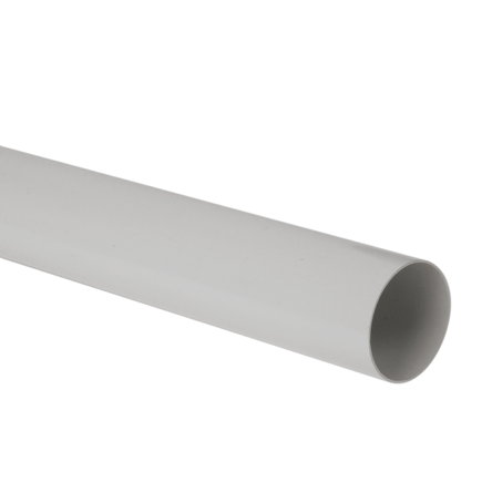 Nicoll Techtan Fallrohr, PVC, hellgrau, 80 mm, l = 4 m 