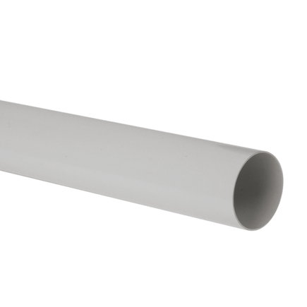 Nicoll Techtan Fallrohr, PVC, hellgrau, RAL 7047, 50 mm, l = 4 m 