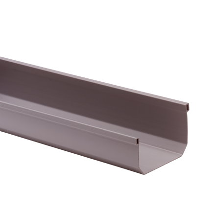 S-lon Mini-Kastenrinne, PVC, 95 mm, grau, l = 4 m 