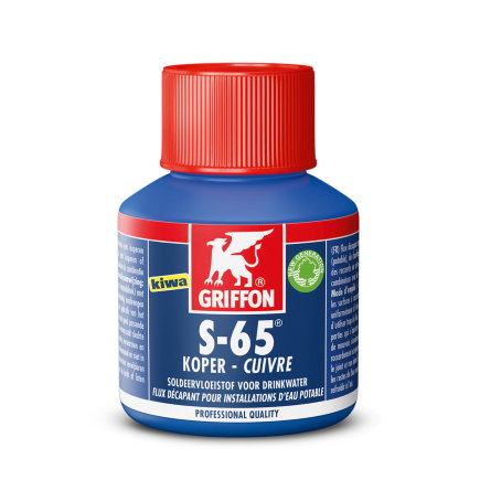 Griffon soldeervloeistof, S-65, Kiwa, flacon à 80 ml