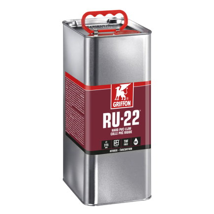 Griffon Hart-PVC-Kleber, RU-22, Dose à 5.000 ml 