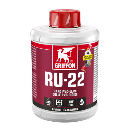 Griffon Hart-PVC-Kleber, RU-22, Dose à 1000 ml 