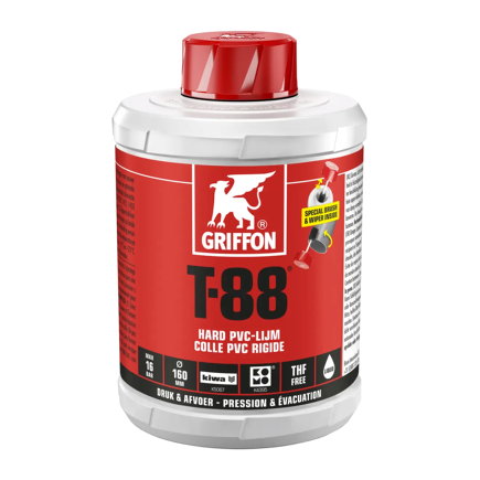 Griffon Hart-PVC-Kleber, T-88, Dose à 1000 ml 