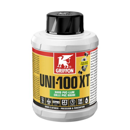 Griffon Hart-PVC-Kleber, Uni-100 XT, Dose à 500 ml 