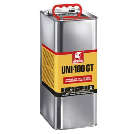 Griffon Hart-PVC-Kleber, Uni-100 GT, Dose mit Ausgusstülle, Dose à 5 Liter 