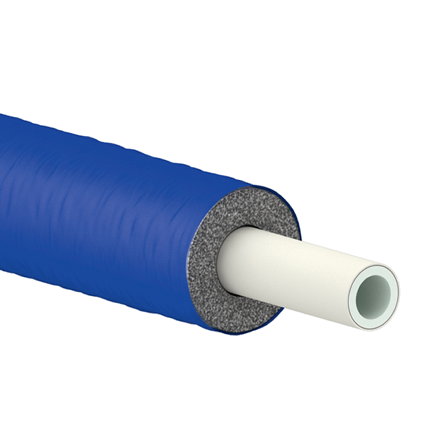 TECEflex meerlagenbuis, geïsoleerd, blauw, 9 mm isolatie, 16 mm, l = 75 m 