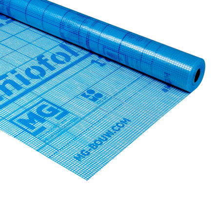 Miofol waterkerende gewapende dampdoorlatende folie, type 125G, 1,50 x 25 m 
