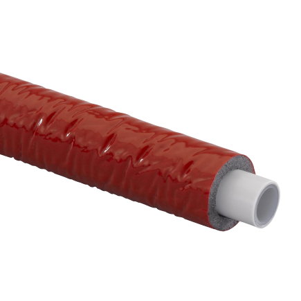 Uponor buis, MLCP, geïsoleerd, rood, ISO 6 mm, Kiwa, 14 x 2 mm, l = 50 m 