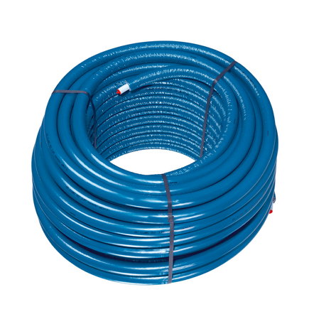 Uponor buis, Uni Pipe Plus, geïsoleerd, blauw, ISO 6 mm, Kiwa, WLS 040, 16 x 2 mm, l = 75 m 
