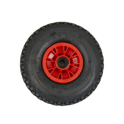 Fort wiel, voor steekwagen, 260 x 85 mm, zonder asdop, rood 