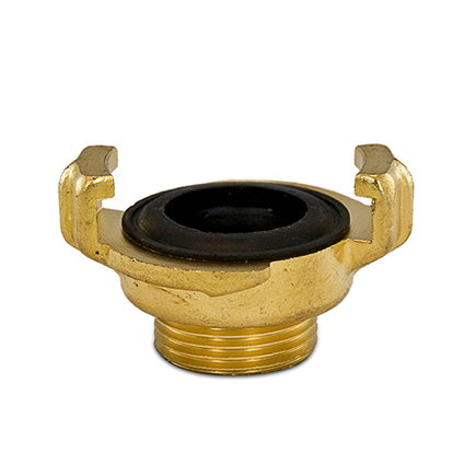 Nuvra GK koppeling met buitendraad, messing, 1" 