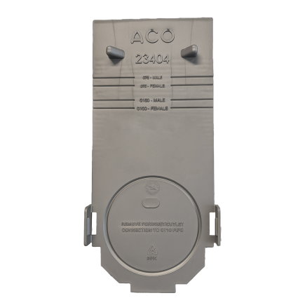 ACO eindstuk met uitloop, type MultiDrain MD100, kunststof, 13,5 x 30 cm, 110 mm 