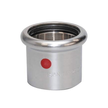 Sanha eindkap, type Therm, staal, pers, epdm, 22 mm 