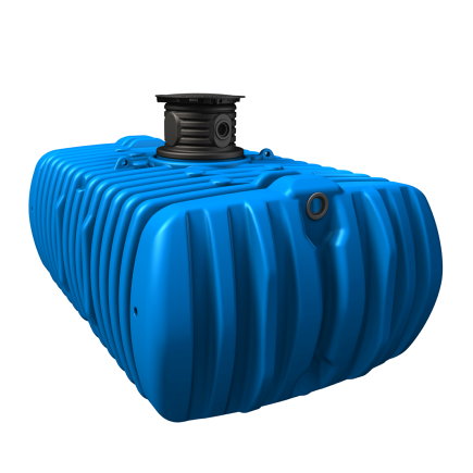 4Rain regenwatertank XL incl. schacht, 7000 liter, 330 x 210 x 134 cm, ondergronds 