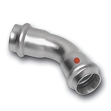 Sanha NiroTherm bocht 45°, 2x pers, 15 mm