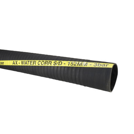 Arti-Spir gier zuig-/ persslang, met spiraalvrije manchetten, rubber, 152 x 166 mm, l = 4 m 