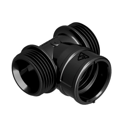 Henco T-stuk 90° voor Pro-Flow Manifold, 2x euroconus, type, VKEK-T05, zwart