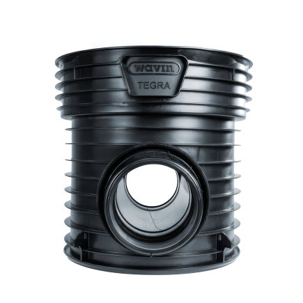 Wavin Tegra 600LC inspectieput, 2x manchet, pp, exclusief deksel, recht, 2x 315 mm 