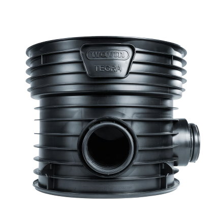 Wavin Tegra 600LC inspectieput, 3x manchet, pp, exclusief deksel, T-stuk, 3x 315 mm, gelijke spruit 