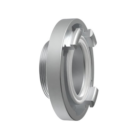 Storz koppeling met buitendraad, aluminium, 3 nokken, 160 mm x 6"