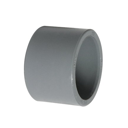 PVC-Reduzierung, zentrisch, Außen- x Innenverklebung, grau, KOMO, 50 x 40 mm 