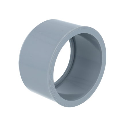 Nicoll verloopring, pvc, centrisch, uitwendig x inwendig lijm, grijs, KOMO, 90 x 75 mm 