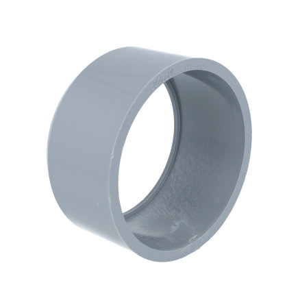 Nicoll verloopring, pvc, centrisch, uitwendig x inwendig lijm, grijs, KOMO, 125 x 110 mm 
