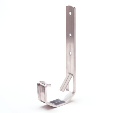 S-lon Rinnenhalter für Mini-Kastenrinne, Aluminium, Nr. 3, 65 mm, grau 