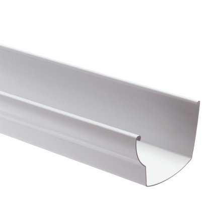 Nicoll Ovation Dachrinne, PVC, weiß, RAL 9010, 125 mm, L = 4 m 