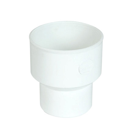 Nicoll Techtan hwa verloopmof, pvc, concentrisch, wit, RAL 9010, 100 x 80 mm 