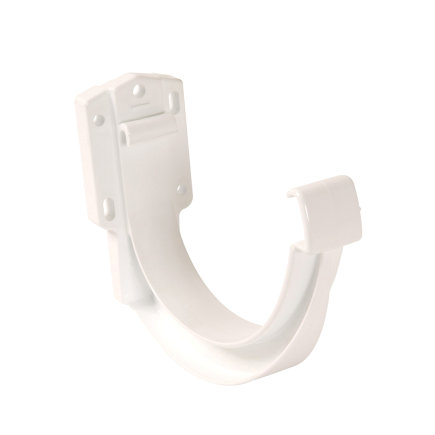 Nicoll Techtan Vodalis gootbeugel voor mastgoot, pvc, wit, RAL 9010, 140 mm 