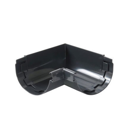 Nicoll Techtan Vodalis binnenhoekstuk voor mastgoot, 90°, pvc, antraciet, RAL 7016, 140 mm 