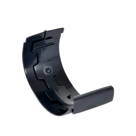 Nicoll Techtan Vodalis verbindingsstuk voor mastgoot pvc, zwart, RAL 9011, 140 mm