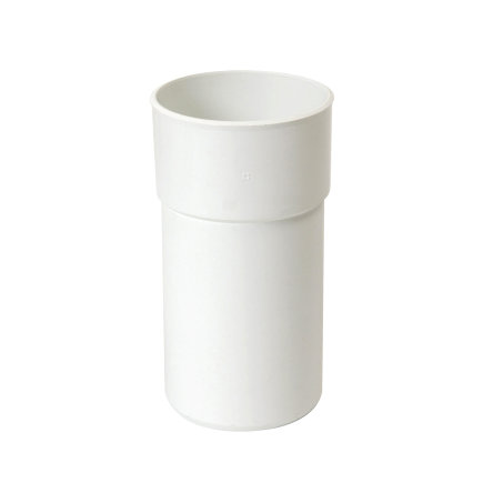 Nicoll Techtan hwa mof, pvc, inwendig lijm x spie, wit, RAL 9010, 80 mm 