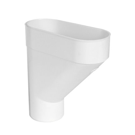 Nicoll Techtan hwa hamvormige verzamelbak, pvc, 2x inwendig lijm x verjongd spie, wit, 100 mm 