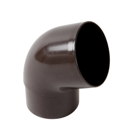 Nicoll Techtan hwa bocht 67&deg;, pvc, inwendig lijm x verjongd spie, bruin, RAL 8017, 100 mm 