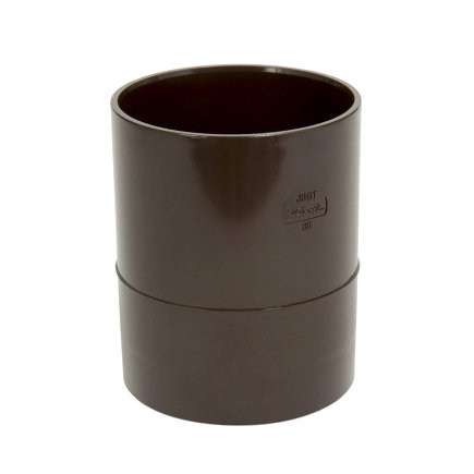 Nicoll Techtan verlengde hwa mof, pvc, inwendig lijm x verjongd spie, bruin, RAL 8017, 100 mm 